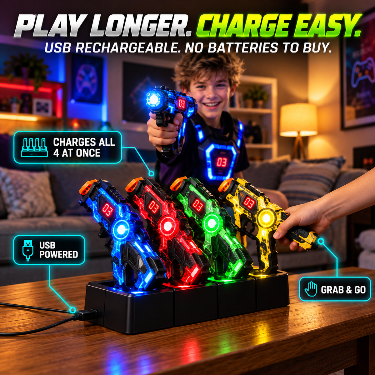 GlowBlast™- The Ultimate Laser Blaster